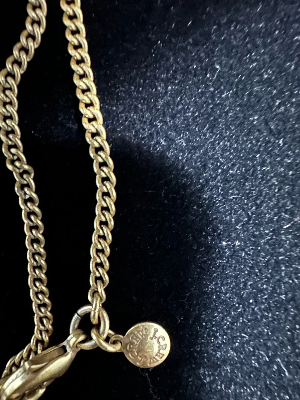J. Crew Gold-Tone Iridescent Crystal Floral Pendant Necklace